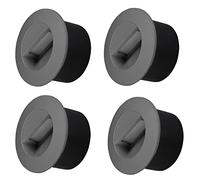 Popp® Pack x4 Baliza LED 3W con Caja empotrable Luz neutra 4000K 300LM IP65 220V Aluminio Gris redondo Interior Exterior Luz de escalera, lámpara de pared (Gris Redondo 4000K)
