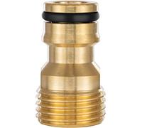 Poppstar Adaptador para grifo de manguera 1/2" (adaptador grifo con rosca exterior G 1/2" (21 mm) a acoplamiento rápido (compatible con el sistema de conexión Gardena)