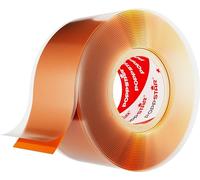 POPPSTAR Cinta de silicona autosellante, 3m x 25mm, cinta aislante y de sellado (agua, aire), naranja, 1 rollo