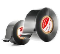 POPPSTAR Cinta de silicona autosellante, 3m x 25mm, cinta aislante y de sellado (agua, aire), negro, 2 rollos