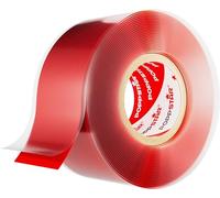 POPPSTAR Cinta de silicona autosellante, 3m x 25mm, cinta aislante y de sellado (agua, aire), rojo, 1 rollo