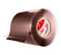 POPPSTAR Cinta de silicona autosellante, 3m x 50mm, cinta aislante y de sellado (agua, aire), rojo-marrón, 1 rollo