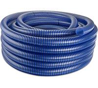 Poppstar PVC Manguera de aspiración 3/4" Manguera de succión para agua (10m diámetro interior 19mm / diámetro exterior 24mm, hasta 8 bar) resistente a rayos UV, resistente al vacío y a la presión
