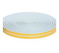POQAX Burlete autoadhesivo tipo D en forma de P de 5 m/10 m, cinta de sellado de goma for ventanas en forma de I(Grey,32.8FT*9MM*4MM)