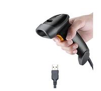 por Cable 1D QR 2D Scanner de código Barras Mano Extra Larga USB Lector códigos con CCD PDF417 Escaneo Matriz Datos para Puntos de Venta en supermercados