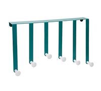 Por La Puerta Gancho De Suspensión Adhesivo Perchero Con 6 Ganchos Clavijas Percha Gancho Para Ropa Sombrero Titular De La Llave Sin Clavos Bufanda Chaqueta Organizador De Almacenamiento Verde Negro