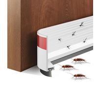 poraceous Burlete Puerta, Burletes Bajo Puertass 100cm, Burletes para Puertas Autoadhesivo, Burlete Puertas Entrada Cortable, Cepillo Puerta Entrada, Fácil de Instalar para Evitar Insectos Pulpos