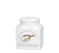 LA PORCELLANA BIANCA - Tarro de porcelana Deco Azúcar en Gift Box - Conserva, Tarros y Recipientes - Tarros Cocina - Porcelana - 1100 cc; 11,5x11,5xh14,5 cm