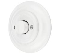 Porcelana Retro LED Regulador giratorio con interruptor de presión I All-in-One I Serie PR1 blanco