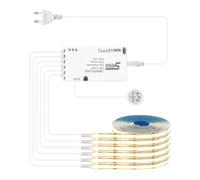 PORFOYO Lámpara LEDZ Para Debajo,6 Rodillos 1M COB Tiras Led,Kit De Barra De Luz LED,Barras LED En Forma Para Iluminación,Muebles,Paneles Acústicos, Cocinas,Vitrinas,Estanterías,3000K