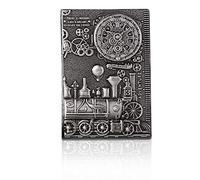 PORRASSO A5 - Cuaderno de notas (impermeable, diario, retro, cuaderno hecho a mano, poliuretano, clásico, en relieve, para hombres, mujeres, estudiantes, personal, 100 hojas, 21,5 x 14,5 cm)