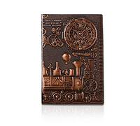 PORRASSO - Cuaderno de notas (A5, impermeable, vintage clásico, en relieve, cuaderno de bocetos personales, de PU, para hombres, mujeres, estudiantes, personal de oficina, 100 hojas, 21,5 x 14,5 cm)