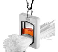 Porta bridas - nylon 7,8x6x1,5 cm | Organizador portátil para bridas de cables con ganchos | Almacenamiento reutilizable de luminarias para electricistas, oficina, cocina, interiores y exteriores