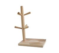 Porta Cucharas De Madera Para Escritorio Teléfonos Relojeros,Base con patrón redondo