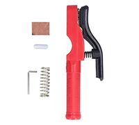 Porta Electrodos de Soldadura, Pinza Aislada de Cobre, 26cm, Capacidad 800A - Alta Conductividad, Doble Protección Antideslizante, Uso Profesional en Soldadura