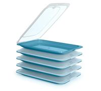 Porta Embutidos y Alimentos Sistema Fresh, Conservación Optima de Lonchas en Nevera (5X Ocean)