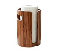 Porta Papel higiénico de sobremesa con Protector Anti-Salpicaduras, Varilla Central de Madera sin instalación, Decorativo para Cocina y salón