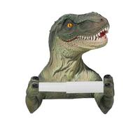 Porta papel higiénico - Portarrollos de papel de dinosaurio, organizador | para toallas de adhesivo, estante funcional con ruedas, elegante accesorio para guardar | Porta decorativo para