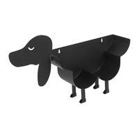 Porta Rollos de Papel Higienico, Portarrollos Portarollos Papel Higienico de Metal con Forma de Perro para Almacenamiento Accesorios Baño Cocina, Portarrollos Baño(Negro)