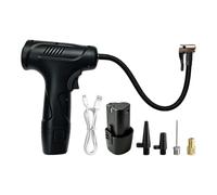 Portable Air Pump With LED Light - Rechargeable Mini Tire Inflator Kit