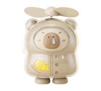 Portable Capybara Personal Fan Mini Handheld Blowing Cooling Accessory | Cute animal shaped travel gadget with USB charging designed to keep kids and adults refreshed during summer trips or outdoors