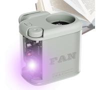 Portable Clip Fan, Mini Desk Cooler, Rechargeable Fan with Adjustable Speed, Quiet Cooling Blower for Personal Use, Small Blower with LED Light Design, Camping Hiking Tool for Beach Picnic