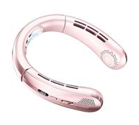 Portable Neck Fan, Rechargeable Cooling Device, Wearable Gadget with LED