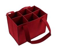 Portable para Botellas de Vino, de Almacenamiento de Fieltro para 6 Botellas, Portable Liquor Holder, Soft Durable Handles, Stylish Beverage Organizer | Wedding Travel Picnic Birthday