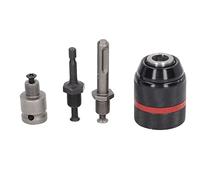 Portabrocas Autoajustable, Rango de Sujeción de Carcasa Totalmente Metálica de 2 a 13 Mm con 3 Bielas, para Taladros Eléctricos Manuales