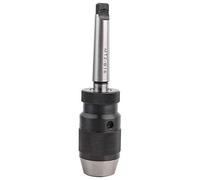 Portabrocas autoblocante de ajuste automático, 1 portabrocas de torno sin llave autoajustable de acero de 113 mm y 1/2" y eje MT2B16