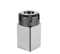 Portabrocas cuadrado ER25 ER32 ER40 bloque de portabrocas de acero duro hexagonal ER resorte para torno CNC grabado máquina herramienta soporte (cuadrado, ER40)
