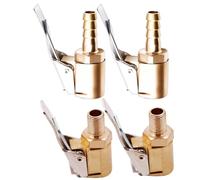 Portabrocas de aire Quick Connect - Conexiones para inflar neumáticos de carga pesada, mandriles de clip de flujo abierto de 1/4" | Herramienta universal para compresor de aire de 2 piezas