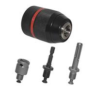 Portabrocas de bloqueo sin llave de 1,5 a 13 mm, rango de capacidad, montaje 1/2-20UNF de metal de repuesto sin llave