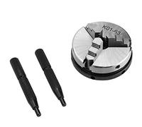 Portabrocas de torno autocentrante, mini compacto manual Portabrocas de torno autocentrante para carpintería 1 pieza 3 mordazas K01-63/M 14