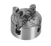 Portabrocas de Torno de Metal de 4 Mordazas, Accesorios de Torno de Bricolaje K72-80 Acero de Alta Velocidad 4000r/min 80 Mm/3,15 Pulgadas con Llave y Tornillos para Tornos de