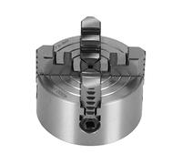 Portabrocas de Torno de Metal de 4 Mordazas, Portabrocas de Torno Manual, Accesorios de Torno de Bricolaje K72-80 Acero de Alta Velocidad 4000r/min 80 Mm/3,15 Pulgadas con Llave