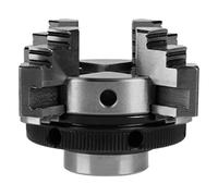 Portabrocas de Torno de Metal, Portabrocas de Torno Autocentrante, Portabrocas Manual de Torno de Montaje de Rosca M14 Autocentrante Reversible Mini de 4 Mordazas de 50 Mm K02-50