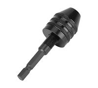 Portabrocas Hexagonal de 1/4 para Portabrocas de Perforación, Adaptador de Pinza de Portabrocas sin Llave con Vástago Hexagonal de 8X7X2, Capacidad de 0,8-8 Mm