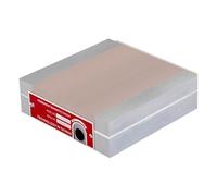 Portabrocas magnético permanente de 150 N/cm², fuerza de succión, paso de poste de 0,5 + 1 mm, placa sinusoidal magnética para amoladora de superficie, EDM y fresadora, 100 x 100 mm