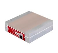 Portabrocas magnético permanente de 150 N/cm², fuerza de succión, paso de poste de 0,5 + 1 mm, placa sinusoidal magnética para amoladora de superficie, EDM y fresadora, 100 x 100 mm