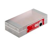 Portabrocas magnético permanente de 150 N/cm², fuerza de succión, paso de poste de 0,5 + 1 mm, placa sinusoidal magnética para amoladora de superficie, EDM y fresadora de 100 x 100 mm