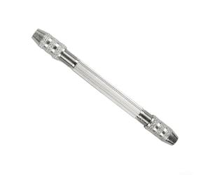 Portabrocas manual de doble cabeza, 0.3-3.2 mm de capacidad para reparación de joyas, broca manual de aleación de aluminio para madera, plástico y materiales blandos