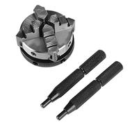 Portabrocas Manual de Torno de Montaje de Rosca M14 Autocentrante Reversible de 4 Mandíbulas Mini de 50mm K02-50