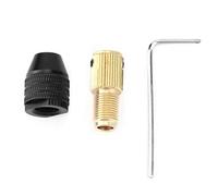 Portabrocas Mini Chuck Automático, 0,3-3,4 mm, Compatible con Taladros y Amoladoras Eléctricas
