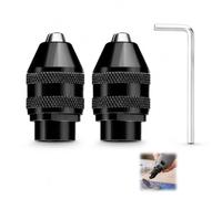Portabrocas para dremel sin Llave, Mandril 4486 Rápido 0,5-3,2 mm 1/32-1/8", Accesorio de 3 Mordazas para Herramienta Rotativa 4000 3000 300 200 100 8200