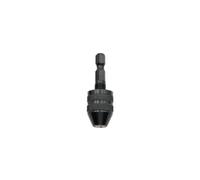 Portabrocas sin llave Convertidor de cambio rápido 0,3 a 6,5 mm, 49 mm, brocas autoajustables negras con vástago hexagonal 1/4", 1 unidad