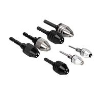 Portabrocas sin llave, Mini portabrocas sin llave, adaptador de controlador impacto, vástago hexagonal, 0,3-6,5mm, Multicolor(0.3 to 6mm Chuck A)