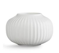 Portacandelitas Kähler Ø10 cm Hammershøi diseño danés hecho a mano, blanco