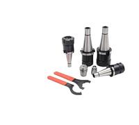 Portaherramientas de husillo NT40 NT30 ER16 ER25 ER32 fresadora CNC ER16 ER20 ER25 ER32 ER40 juego de mandril con resorte(0.008,NT40-ER20(M16)-15PCS)