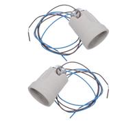 Portalámparas Cable Cerámico Base para Piezas con E27 2 Bombilla